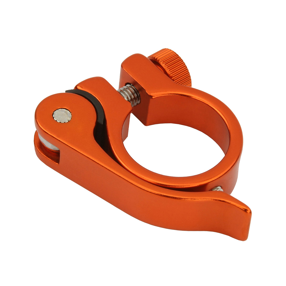 Alloy Seatpost Clamp Outer Diameter 28.6mm W/QR Orange.